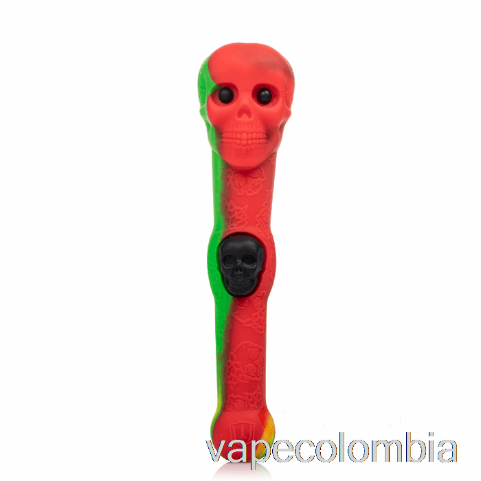 Kit Vape Completo Stratus Cráneo Cazo Silicona Dab Paja Rasta (verde / Rojo / Amarillo)